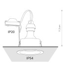 Lampy podtynkowe - oczka - Nowodvorski CHARLIE Spot Podtynkowa Max moc 1x15W GU10 IP54/20 Czarny 8367 - product 6