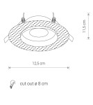 Lampy podtynkowe - oczka - Nowodvorski ECHO Spot Podtynkowa Max moc 1x15W GU10 IP54/20 Czarny 8372 - product 5