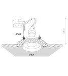 Lampy podtynkowe - oczka - Nowodvorski ECHO Spot Podtynkowa Max moc 1x15W GU10 IP54/20 Czarny 8372 - product 6
