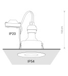 Lampy podtynkowe - oczka - Nowodvorski GOLF Spot Podtynkowa Max moc 1x15W GU10 IP54/20 Biały 8375 - product 6