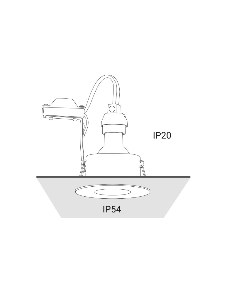 Lampy podtynkowe - oczka - Nowodvorski GOLF Spot Podtynkowa Max moc 1x15W GU10 IP54/20 Czarny 8376 - product kolory-swiatla.pl 4