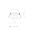 Lampy podtynkowe - oczka - Nowodvorski GOLF Spot Podtynkowa Max moc 1x15W GU10 IP54/20 Czarny 8376 - product 5