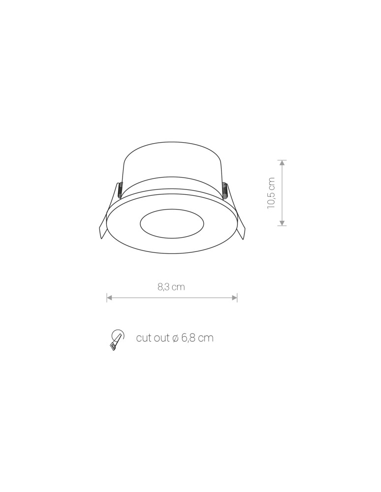 Lampy podtynkowe - oczka - Nowodvorski GOLF Spot Podtynkowa Max moc 1x15W GU10 IP54/20 Czarny 8376 - product kolory-swiatla.pl 5
