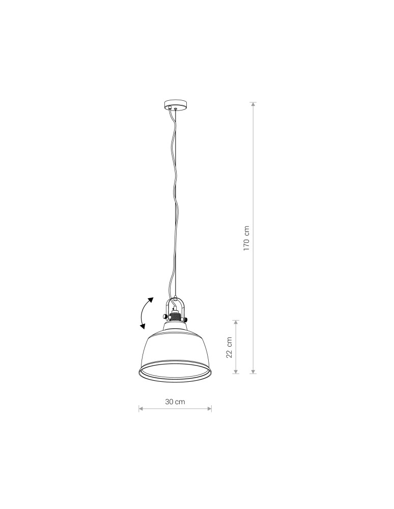 Nowodvorski AMALFI L Sufitowa Wisząca Max moc 1x40W E27  Złoty 8381