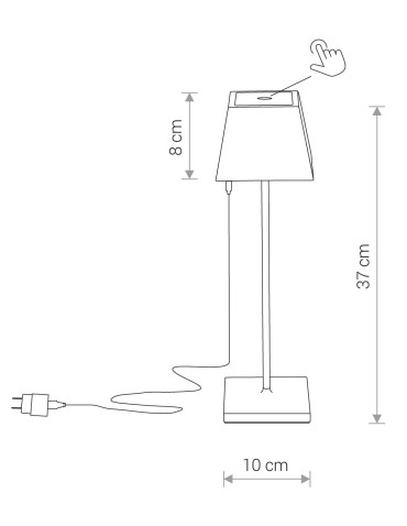 Nowodvorski MAHE LED Zewnętrzna Przenośna Ładowana 1xLED Biały 8397 - produkt 2