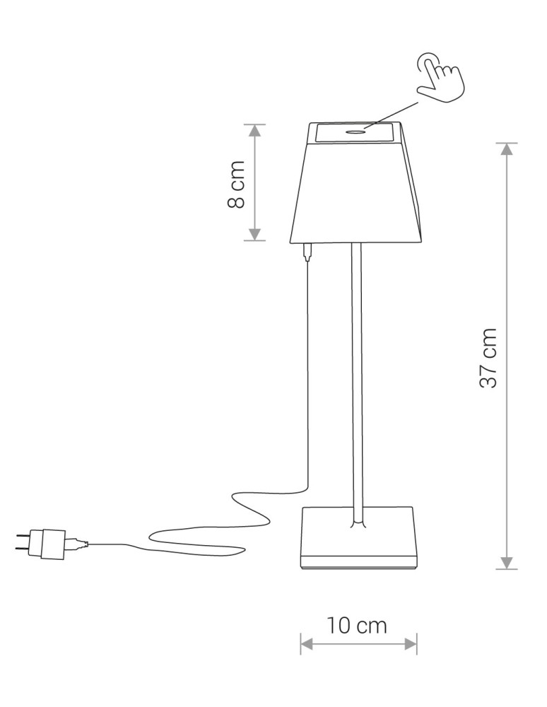 Nowodvorski MAHE LED Zewnętrzna Przenośna Max moc 2,2W LED IP54 Biały 8397