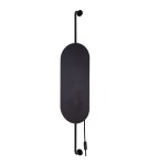 Kinkiety nowoczesne - Nowodvorski WHEEL LUX Ścienna Kinkiet z włącznikiem Max moc 2x20W G9  Czarny 8428 - product 1