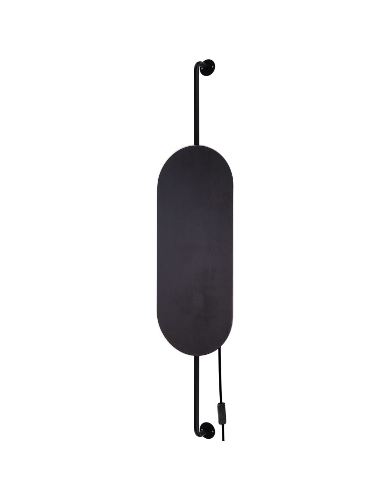Nowodvorski WHEEL LUX II Kinkiet z włącznikiem 2xG9 Czarny 8428