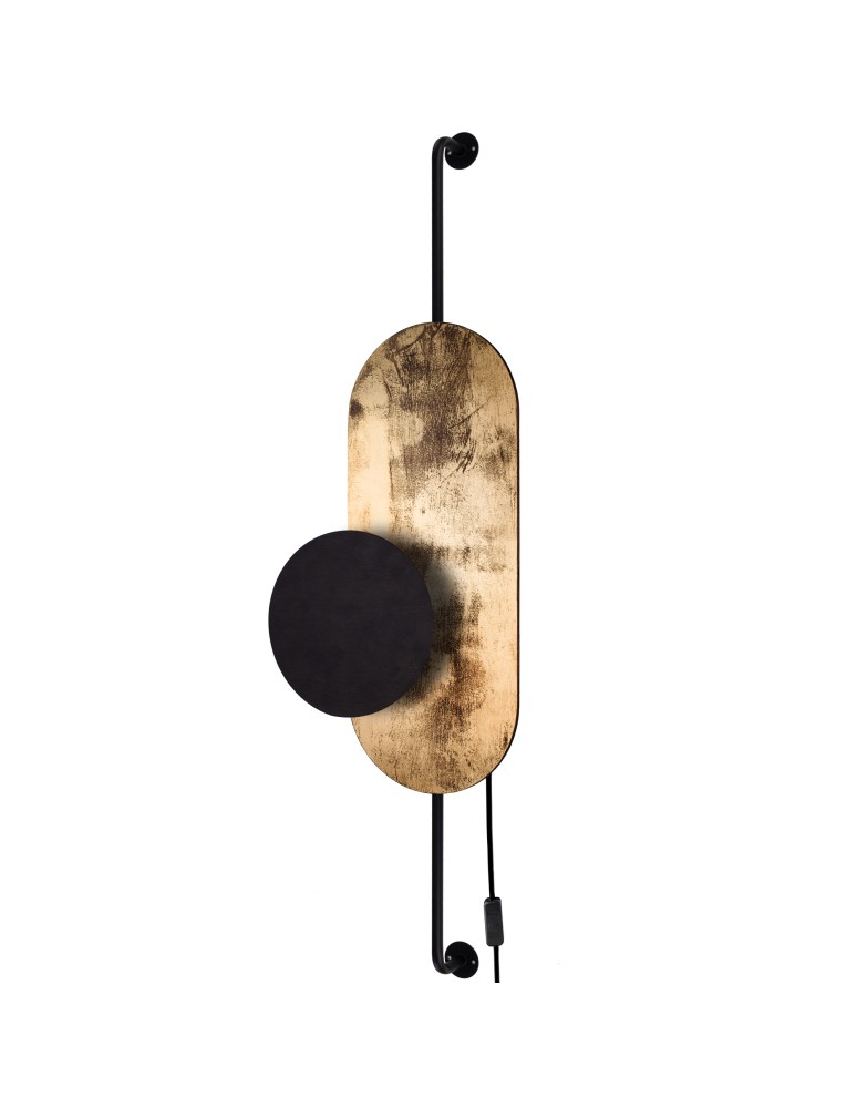 Nowodvorski WHEEL LUX I Kinkiet z włącznikiem 1xG9 Złoty 8430