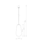 Lampy wiszące - Nowodvorski PEAR L Sufitowa Wisząca Max moc 40W E27  Transparentny 8671 - product 2
