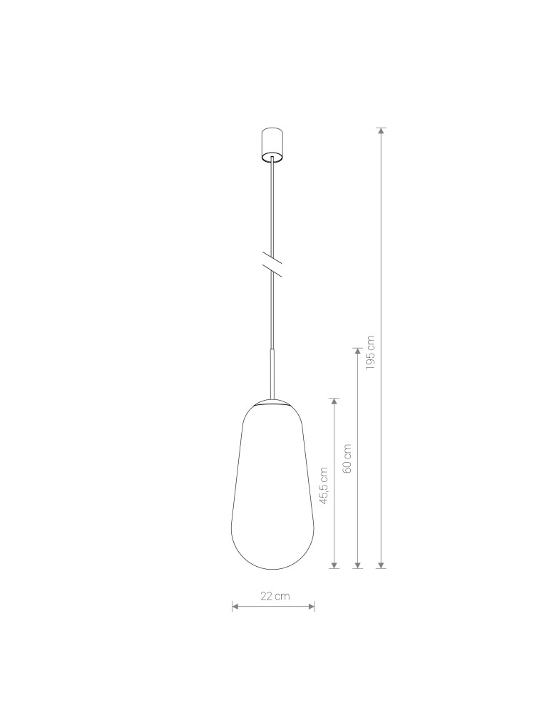 Nowodvorski PEAR L Sufitowa Wisząca Max moc 40W E27  Transparentny 8671