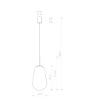 Lampy wiszące - Nowodvorski PEAR M Sufitowa Wisząca Max moc 40W E27  Transparentny 8672 - product 2