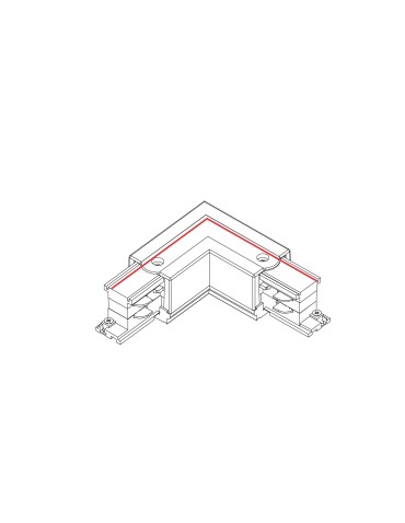 Nowodvorski CTLS POWER L CONNECTOR LEFT L-L Akcesoria Natynkowe Systemu Czarny 8706 - produkt 2