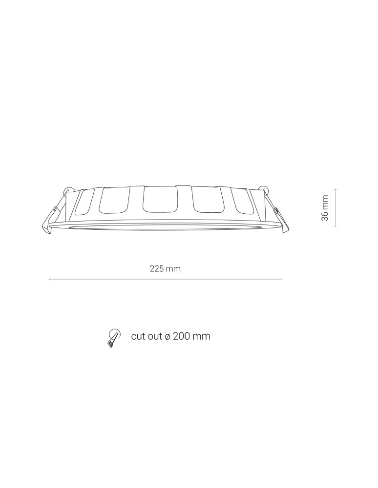 Nowodvorski CL KOS LED 24W 3000K IP44 Downlight Podtynkowy 1xLED Biały 8775 Nowodvorski CL KOS LED 24W 3000K IP44 Downlight Podtynkowy 1xLED Biały 8775