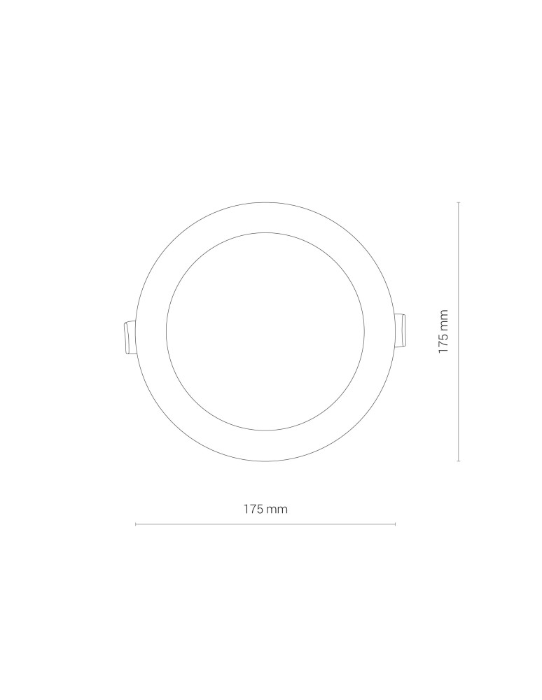 Nowodvorski CL KOS LED 16W 4000K IP44 Downlight Podtynkowy 1xLED Biały 8776 Nowodvorski CL KOS LED 16W 4000K IP44 Downlight Podtynkowy 1xLED Biały 8776