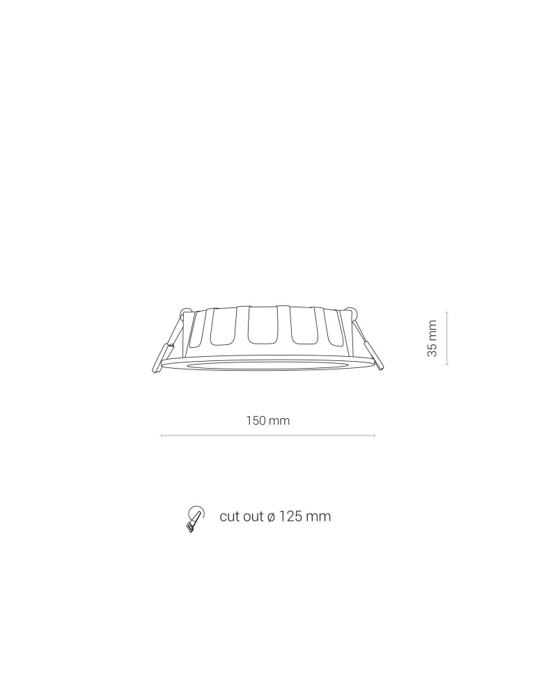 Nowodvorski CL KOS LED 10W 3000K IP44 Downlight Podtynkowy 1xLED Biały 8780 Nowodvorski CL KOS LED 10W 3000K IP44 Downlight Podtynkowy 1xLED Biały 8780