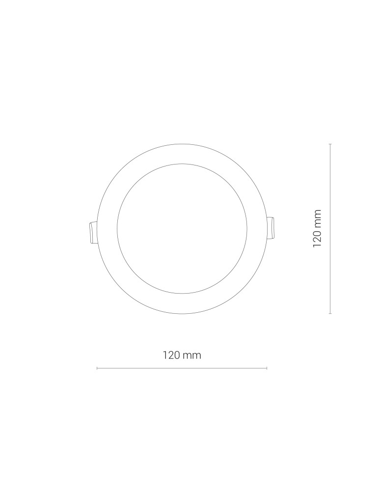 Nowodvorski CL KOS LED 8W 3000K IP44 Downlight Podtynkowy 1xLED Biały 8782 Nowodvorski CL KOS LED 8W 3000K IP44 Downlight Podtynkowy 1xLED Biały 8782