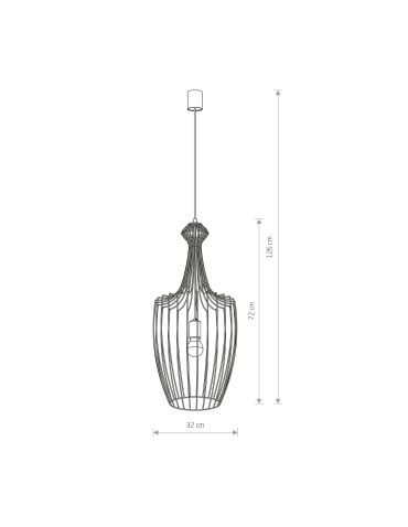 Nowodvorski LUKSOR L Wisząca 1xE27 Złoty 8850 - produkt 2