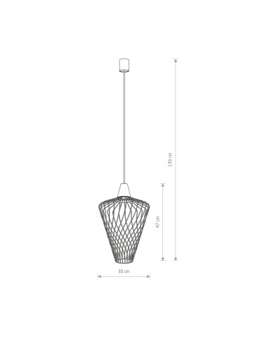 Nowodvorski WAVE L Wisząca 1xE27 Złoty 8857 - produkt 2