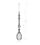 Lampy wiszące - Nowodvorski ABI L Sufitowa Wisząca Max moc 1x40W E27  Biały 8865 - product 2