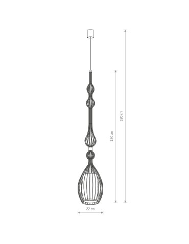Nowodvorski ABI L Wisząca 1xE27 Biały 8865 - produkt 2