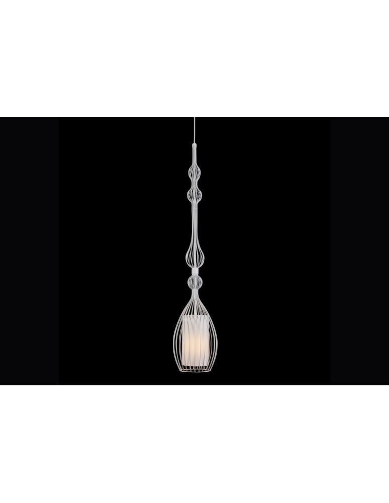 Lampy wiszące - Nowodvorski ABI L Sufitowa Wisząca Max moc 1x40W E27  Biały 8865 - product kolory-swiatla.pl 3