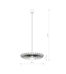 Lampy wiszące w kolorze mosiądz - Nowodvorski UMBRELLA Sufitowa Wisząca Max moc 1x60W E27  Mosiądz 8874 - product 2