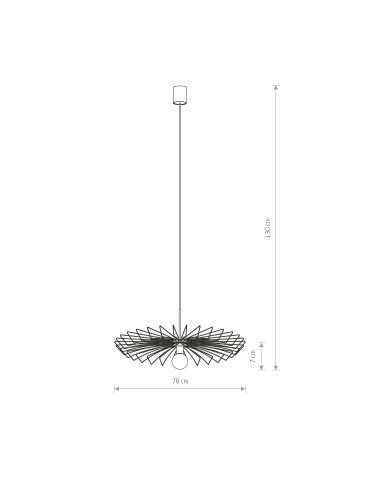 Nowodvorski UMBRELLA Wisząca 1xE27 Złoty 8874 - produkt 2