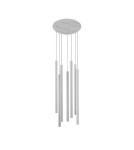 Lampy wiszące sople - Nowodvorski LASER 490 Sufitowa Wisząca Max moc 7x10W only LED G9  Biały 8918 - product 1