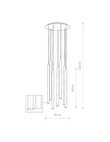 Nowodvorski LASER VII Wisząca 7xG9 8918 - produkt 2