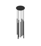 Lampy wiszące sople - Nowodvorski LASER 490 Sufitowa Wisząca Max moc 7x10W only LED G9  Czarny 8920 - product 1