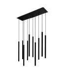 Lampy wiszące sople - Nowodvorski LASER 490 Sufitowa Wisząca Max moc 10x10W only LED G9  Czarny 8923 - product 1
