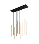 Lampy wiszące sople - Nowodvorski LASER 490 Sufitowa Wisząca Max moc 10x10W only LED G9  Mosiądz 8924 - product 1