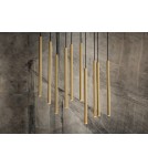 Lampy wiszące sople - Nowodvorski LASER 490 Sufitowa Wisząca Max moc 10x10W only LED G9  Mosiądz 8924 - product 3