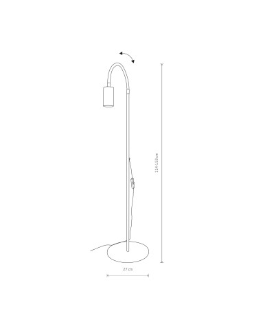 Nowodvorski EYE FLEX I Podłogowa 1xGU10 Czarny 8935 - produkt 2