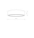 Lampy sufitowe z abażurem - Nowodvorski MIST Sufitowa Plafon Max moc 7x25W only LED E27  Biały 8944 - product 2