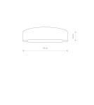 Lampy sufitowe z abażurem - Nowodvorski TURDA Sufitowa Plafon Max moc 4x25W only LED E27  Złoty 8955 - product 2