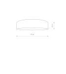 Lampy sufitowe z abażurem - Nowodvorski LAGUNA Sufitowa Plafon Max moc 4x25W only LED E27  Kremowy 8957 - product 2