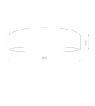 Lampy sufitowe z abażurem - Nowodvorski LAGUNA Sufitowa Plafon Max moc 9x25W only LED E27  Kremowy 8962 - product 2