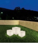 Kule ogrodowe - Nowodvorski CUMULUS CUBE L Zewnętrzna Przenośna Max moc 1x60W E27 IP44 Biały 8965 - product 2