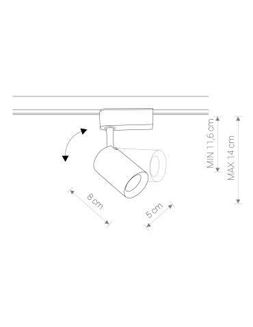Nowodvorski PROFILE IRIS LED 7W 4000K Oprawa do Systemu Profile 1xLED Czarny 8998 - produkt 2