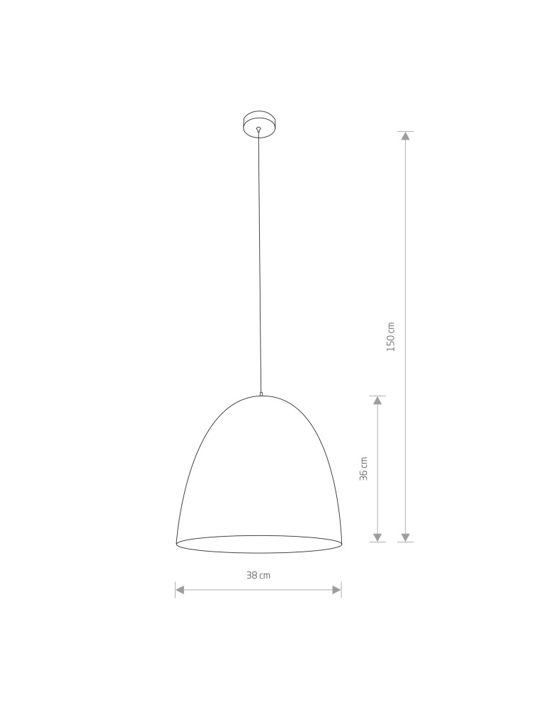 Lampy wiszące - Nowodvorski EGG M Sufitowa Wisząca Max moc 1x40W E27  Czarny 9022 - product kolory-swiatla.pl 2