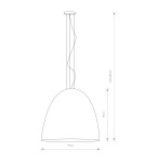Lampy wiszące - Nowodvorski EGG XL Sufitowa Wisząca Max moc 7x40W E27  Biały 9025 - product 2