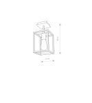 Lampy sufitowe loftowe - industrialne - Nowodvorski CRATE Sufitowa Plafon/Przysufitowa Max moc 1x60W E27  Czarny 9045 - product 2