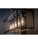 Lampy sufitowe loftowe - industrialne - Nowodvorski CRATE Sufitowa Plafon/Przysufitowa Max moc 5x60W E27  Czarny 9047 - product 3