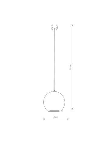 Nowodvorski POLARIS Wisząca 1xE27 Miedź 9058 - produkt 2