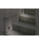 Lampy w ścianę - Nowodvorski OIA LED Spot Podtynkowa Max moc 1W LED  Czarny 9102 - product 2