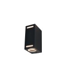 Kinkiety zewnętrzne - Nowodvorski ASSOS Zewnętrzna Ścienna Natynkowa Max moc 2x10W GU10 IP54 Czarny 9124 - product 1