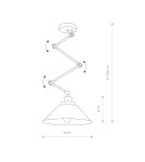 Nowodvorski PANTOGRAPH Przysufitowa 1xE27 Czarny 9126 Nowodvorski PANTOGRAPH Przysufitowa 1xE27 Czarny 9126