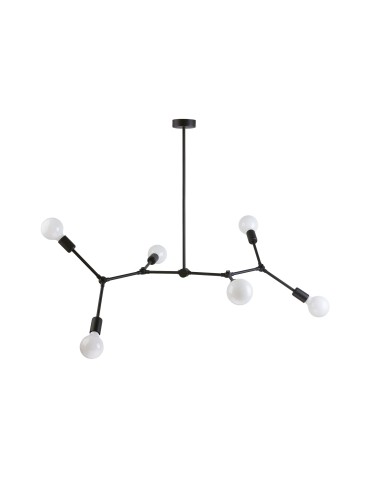 Nowodvorski TWIG Sufitowa Plafon/Przysufitowa Max moc 6x60W E27  Czarny 9138